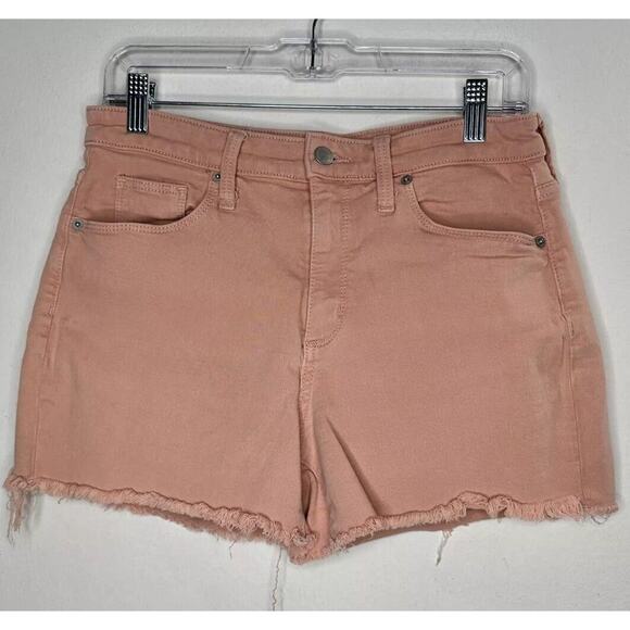 Universal Thread Peach High Rise Cut Off Raw Hem Jean Denim Shorts 8 / 29 - Picture 1 of 10